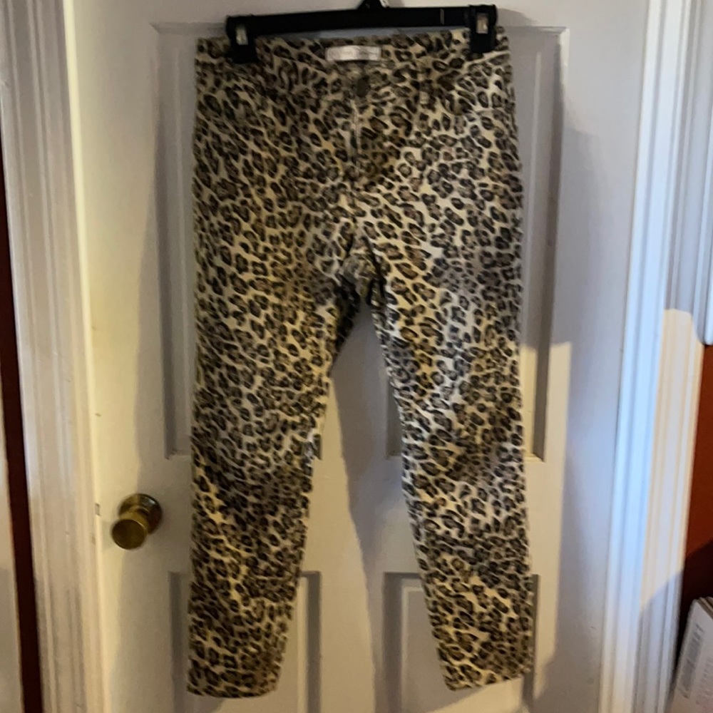 Leopard print jeans. 10. Stretchy slim leg $12
